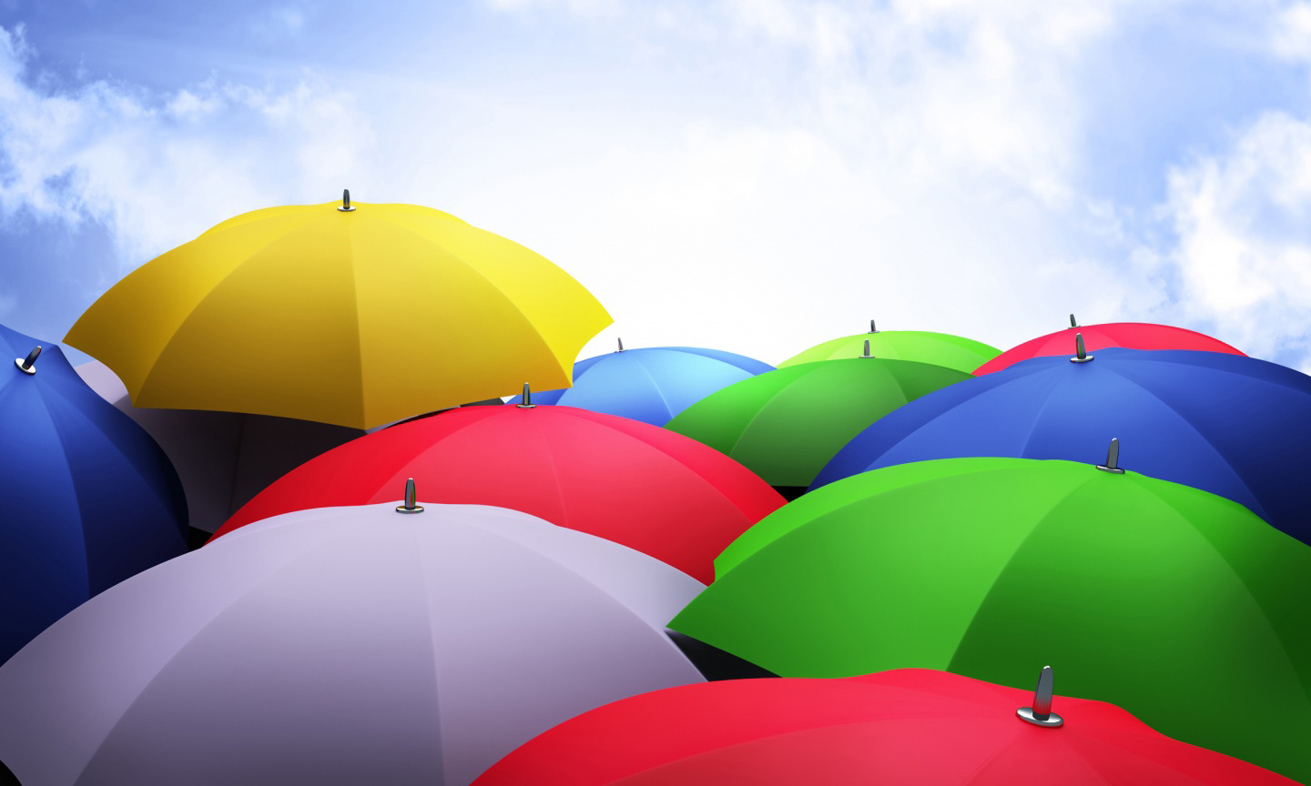 چترهای رنگی