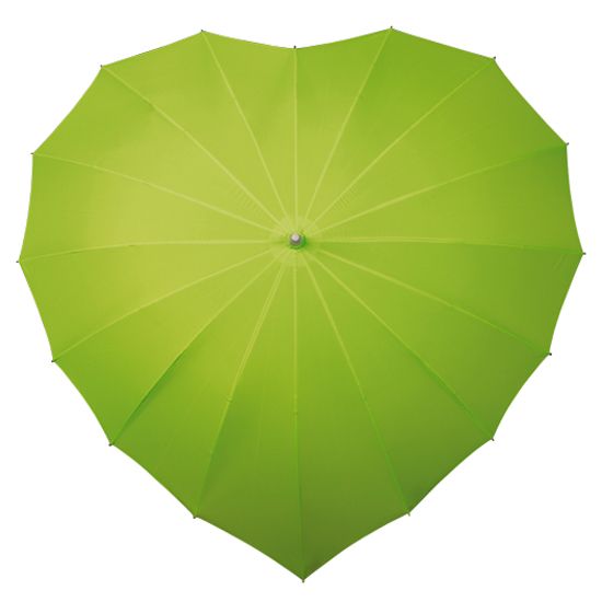 چتر با طرح قلب - سبز